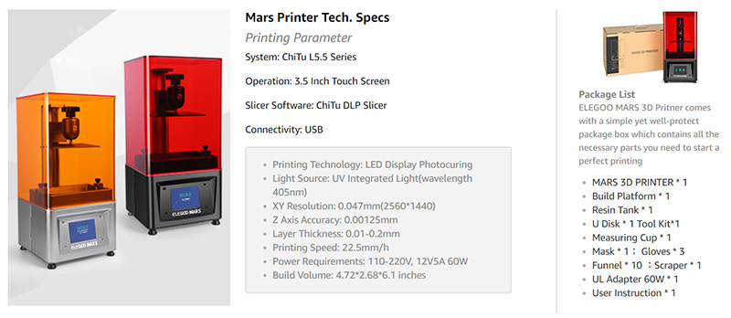 Elegoo Mars - разумная гармония