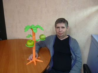 Печать подставки для фруктов на принтере CreateBot Mini I
