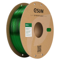 Катушка PETG+ пластика ESUN 1.75 мм 1 кг., полупрозрачная зелёная (PETG+175T-G1P1)