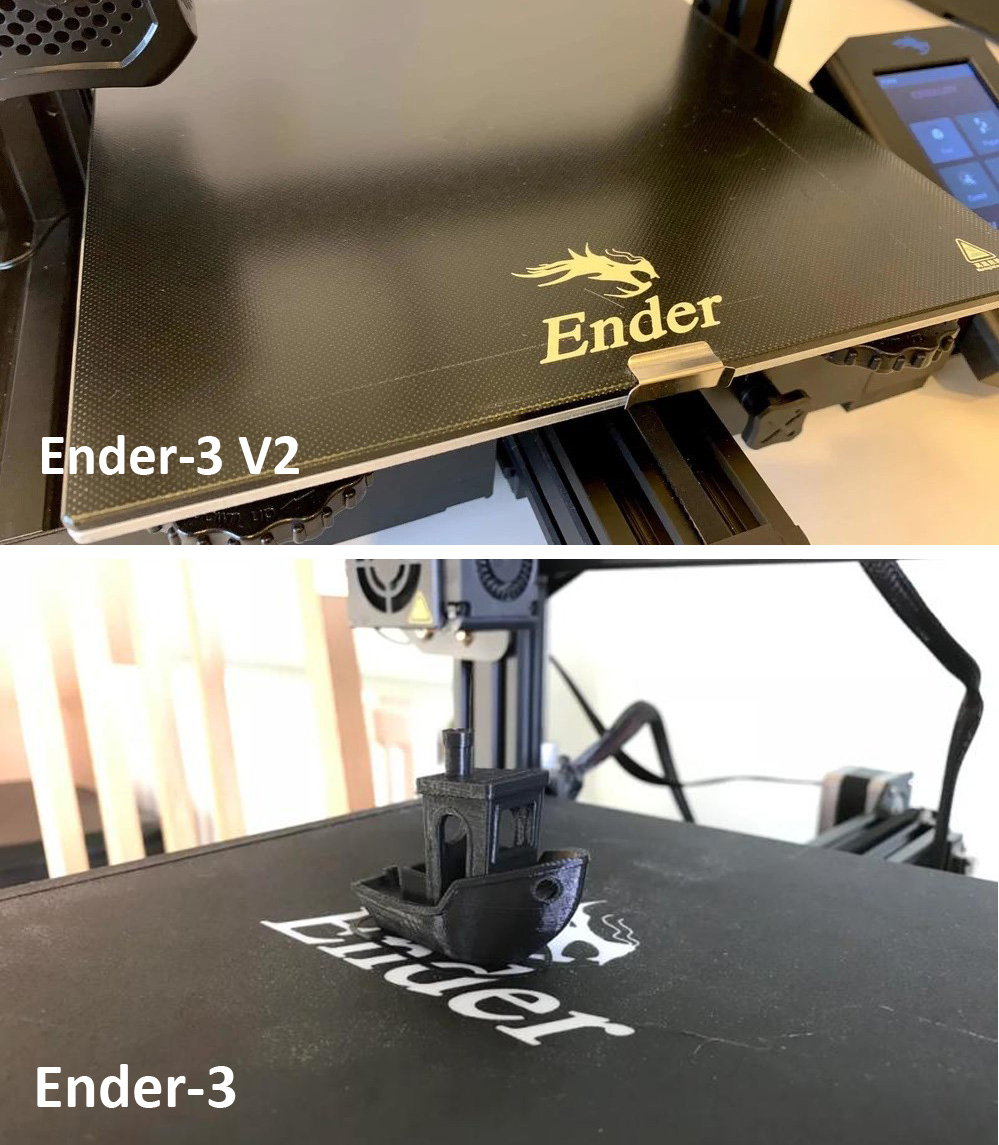 Ender-3 vs Ender 3 v2 Ender-3 vs Ender 3 v2
