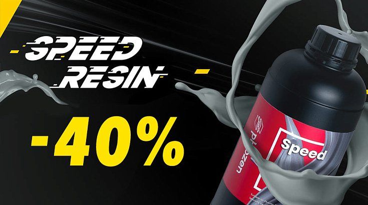 Скидка 40% на скоростную смолу Phrozen SPEED!
